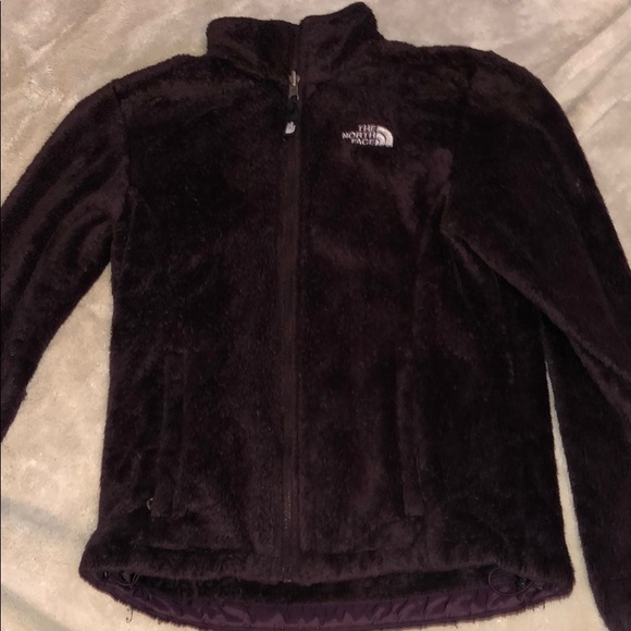 Dark Purple Furry North Face - Picture 1 of 1